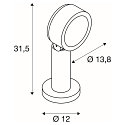 SLV Luminaire en forme de borne ESKINA 30 POLE CCT CCT Switch, r�glable IP44 / IP65, anthrazit gradable