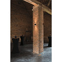 SLV Luminaire mural ASTINA haut bas, cylindrique, avec diffuseur GU10 IP20, noir gradable