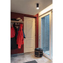 SLV Luminaire de plafond ASTINA Bas, cylindrique, avec diffuseur GU10 IP20, noir gradable