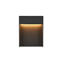 SLV LED Outdoor wall luminaire FLATT LED, 14W, 3000/4000K, IP65, 460lm, anthracite