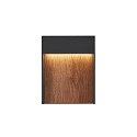SLV Luminaire mural d'ext�rieur FLATT angulaire, CCT Switch, commutable IP65, anthrazit, marron, bois 