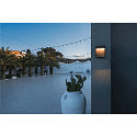 SLV Luminaire mural d'ext�rieur FLATT angulaire, CCT Switch, commutable IP65, anthrazit, marron, bois 