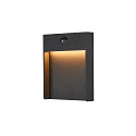 LED Outdoor wall luminaire FLATT SENSOR LED, 16W, 3000/4000K, 600lm, IP54, anthracite