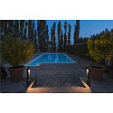 SLV Luminaire d'all�es FLATT POLE 65CM angulaire, CCT Switch IP65, anthrazit, mat 