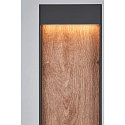 SLV LED Outdoor luminaire FLATT POLE LED Floor lamp, 9,7W, 3000/4000K, 400lm, IP65, 100cm, anthracite/brown
