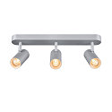 Luminaire de plafond NOBILO III LED rotatif, dimmable, inclinable, gris argent gradable