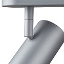 SLV Luminaire de plafond NOBILO III LED rotatif, dimmable, inclinable, gris argent gradable