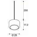 SLV Luminaire à suspension PANTILO 28 E27, cuivre