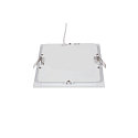LED Ceiling recessed luminaire SENSER 18 LED, square, 820lm, IP20, white, 3000K