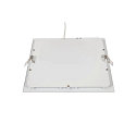 Plafonnier encastr� SENSER 24 DL angulaire IP20, blanche