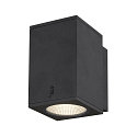 SLV Luminaire mural d'ext�rieur ENOLA SQUARE SINGLE CCT IP 65, anthrazit, transparent 