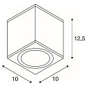 SLV Plafonnier ext�rieur ENOLA SQUARE CCT IP 65, anthrazit, transparent 