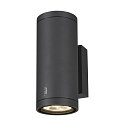 Luminaire mural d�ext�rieur ENOLA ROUND UP/DOWN CCT - M haut bas, CCT Switch, m�dium IP65, anthrazit 