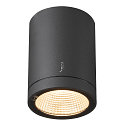 Premium-LED Outdoor Ceiling luminaire ENOLA ROUND CCT, IP65 IK02, S-size, 9W 3000 / 4000K 510 / 580lm 38, CRi>90, anthracite