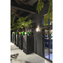 SLV Luminaire mural QUADRASS INDOOR E27, laiteux, noir 