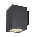 SLV Luminaire mural d'ext�rieur ENOLA SQUARE SINGLE CCT single IP 65, anthrazit, transparent 