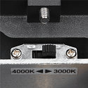 SLV Luminaire mural d'ext�rieur ENOLA SQUARE SINGLE CCT haut bas IP 65, anthrazit, transparent 