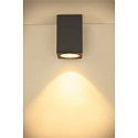 SLV Plafonnier ext�rieur ENOLA SQUARE CCT IP 65, anthrazit, transparent 