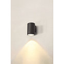 SLV Luminaire mural d'ext�rieur ENOLA ROUND SINGLE CCT - L Bas, grand, CCT Switch IP65, anthrazit 