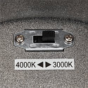 SLV Premium-LED Outdoor Ceiling luminaire ENOLA ROUND CCT, IP65 IK02, L-size, 35W 3000 / 4000K 2500 / 2800lm 38, CRi>90, anthracite