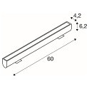 SLV Planchette lumineuse GALEN 60 SP CCT Switch, inclinable, c�bl� en continu IP65