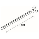 SLV Outdoor LED Profile GALEN 120 SP LED, Single Colour, CCT switch, 3000/4000K, 3000/3100lm, IP65, anthracite