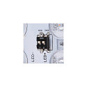 Plafonnier ext�rieur AINOS SQUARE SENSOR avec capteur, carr�, CCT Switch IP65, blanche 