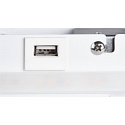 SLV LED Wall luminaire SOMNILA SPOT Indoor, 13W, 3000K, Spot 65lm,  incl. USB port, Spot left, white, back light 646lm