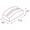 SLV LED Outdoor luminaire OUT-BEAM FRAME CW Wall / Ceiling luminaire, 3000K, 60lm, IP55, white
