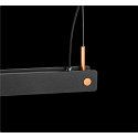 Luminaire à suspension NOYA PD PHASE CCT Switch IP20, laiteux, noir
