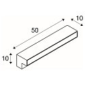 SLV LED Outdoor luminaire L-LINE OUT 60 FL LED Floor lamp, CCT switch, 3000/4000K, 780/800lm, IP65, anthracite
