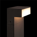 SLV LED Outdoor luminaire L-LINE OUT FL Pole LED Floor lamp, horizontal, CCT switch, 3000/4000K, 490/530lm, IP65, anthracite, 50cm