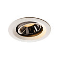 Plafonnier encastr� NUMINOS DL M pivotant, rotatif IP20, chrome, blanche