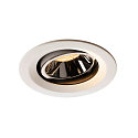 Plafonnier encastr� NUMINOS DL M pivotant, rotatif IP20, chrome, blanche
