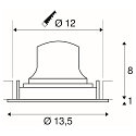 SLV LED Ceiling recessed luminaire NUMINOS DL M, 4000K, IP20, rotatable / pivotable, 20�, 1600lm, UGR 19, black/black