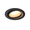Plafonnier encastr� NUMINOS DL L pivotant, rotatif IP20, noir , blanche