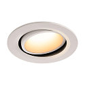 Plafonnier encastr� NUMINOS DL L pivotant, rotatif IP20, blanche