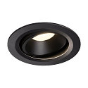 LED Ceiling recessed luminaire NUMINOS DL L, 4000K, IP20, rotatable / pivotable, 40�, 2350lm, UGR 21, black/black