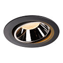 LED Ceiling recessed luminaire NUMINOS DL XL, 2700K, IP20, rotatable / pivotable, 55�, 3400lm, UGR 19, black/chrome