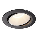 Plafonnier encastr� NUMINOS DL XL pivotant, rotatif IP20, noir , blanche