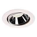 Plafonnier encastr� NUMINOS DL XL pivotant, rotatif IP20, chrome, blanche