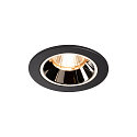 Plafonnier encastr� NUMINOS DL S IP20, chrome, noir 