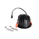 SLV Plafonnier encastr� NUMINOS DL S - 40� rigide, pour VDU, courant constant, commutable, reculer IP20 / IP44, noir  