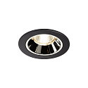 Plafonnier encastr� NUMINOS DL S IP20, chrome, noir 