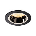 Plafonnier encastr� NUMINOS DL M IP20, chrome, noir 