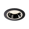 LED Ceiling recessed luminaire NUMINOS DL M, 4000K, IP20, 55�, 1660lm, UGR 19, black/chrome