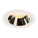 Plafonnier encastr� NUMINOS DL L IP20, chrome, blanche