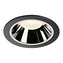 Plafonnier encastr� NUMINOS DL XL IP20, chrome, noir 