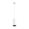 Luminaire à suspension NUMINOS PD DALI L contrôlable par DALI IP20, noir, blanche