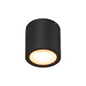 SLV Luminaire de plafond OCULUS CL DTW cylindrique, Dim-To-Warm IP20, noir, transparent gradable